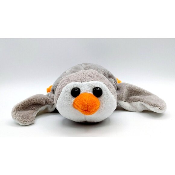 Caltoy Penguin Hand Puppet Glove Plush 10" Gray Stuffed Toy - Picture 1 of 5